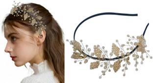 HSNJ Jewels Golden Hair Accessories Hair Band 01 Head Band