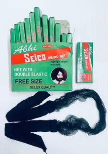 DASHMESH Beard-Net Double Elastic Tight Fixing Sikh Gentlemen Tie Beard Hair Accessory Set