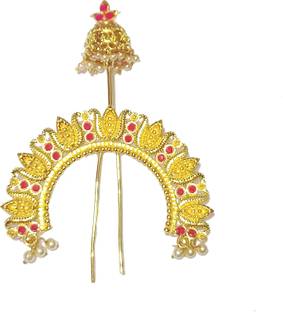 Shrungarika Chandrakor clip / Khopa Pin/ Hair Brooch Wedding Bridal Hair Accessories Bun Clip