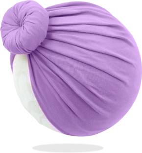 Bembika Beanie Bun Headband For Baby Girl Hair Accessories For Girls Headband-Lavender Head Band