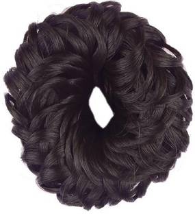 PARAM Hair Accessories / Hair Juda Band 3 (Small) Rubber Band Style For Women & Girls (Brown) Rubber Band (Brown) Bun