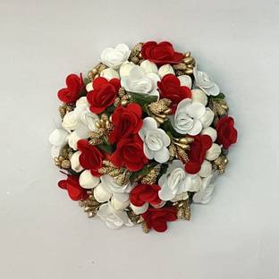 GuruEmbellish Bun Juda Maker Flower Gajra Bridal Hair Accessories For Women and Girls Multi Bun