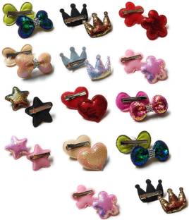 Kaima Hair Clips for Girls Kids Hair Accessories for Girls (Set of 7 Pairs) Back Pin