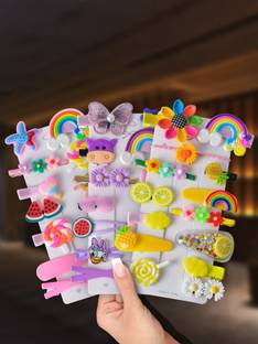EverGlam Unicorn Hair Clips Hair pin Hair Accessories For Girls and Women pack of 14 Hair Clip