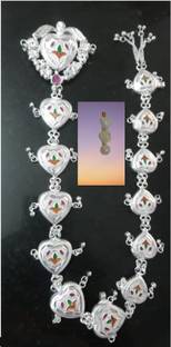 Culture Creation Imitation Chotla Pati SATRANGI DESIGNER RAJPUTI MATHA SHEES PHOOL DAMNI With Pin Hair Accessory Set