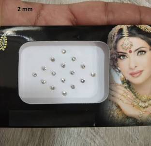 shivay Mini Stone Bindi white Bun Stick