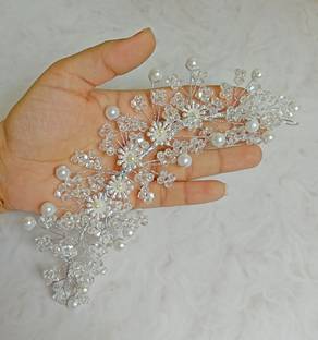 FIABLE COLLECTION Bridal Tiara Wedding Hair Clip /Hair Pins/Hair band/Juda Pin Hair Accessory Set