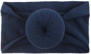 SYGA Baby Girls Cotton Turban Wrap Headbands (Tibetan Blue) Head Band