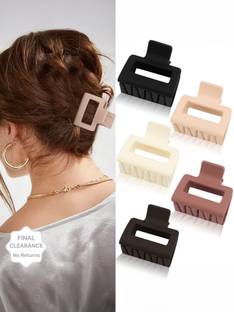 Blubby 6 Pieces Powerful Clutcher Clips for Women Pack of 6 Hair Claw
