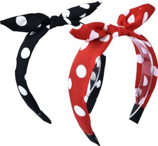 NNR POLKA DOT RABBIT EAR HAIR BAND