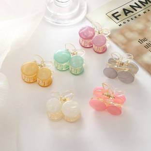 KATY Super Cute Cherry Decorative Hair clutcher For hair Styling pack of 5 Hair Claw