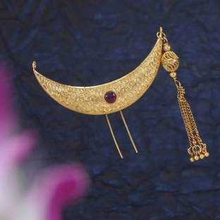 sharneshwar Traditional Chandra Khopa |Hair Brooch | Juda Pin | Hair Accessories for wedding Hair Clip