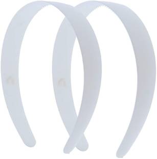ASG 1 Inch Plastic Hard Headband with Teeth Head band Women Girls - 2 Pcs Hair Band