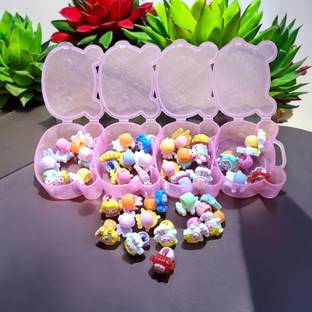 Blubby 40 Pieces Charms Hair Beads Mini Claw for Girls Kids Hair Claw