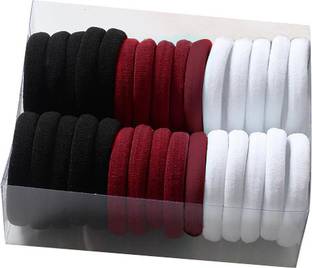 Aadvik Daily use Ponytailers Hair Ties Elastic Rubber band Soft & Strong (Pack of 30) Rubber Band