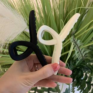 VAGHBHATT Big Hair Claw Clips Matte Jaw Large Butterfly Strong Barrette Clip Accessories Hair Claw