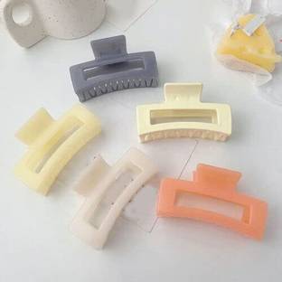 VIRAMA Women Claw Clip Large Barrette Rectangle Hair Claws Bath Clip Ponytail Clip 5PCS Hair Claw