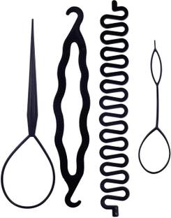 Bueno Braids Tools Set Of 4 Hair Accessories Set, Hair Styling Tool For Women, Parlour And Salon Use Hair Styling Tool, Pack Of 1 Hair Accessory Set