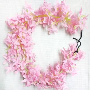 ShilpoKuthi Pink Fancy Artificial Jasmine Flower Hair Accessories for women fashion Gajra Bun