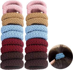 Blubby Soft Elastic Spiral Rubber Hair Bands Set of 20 Pieces Rubber Band