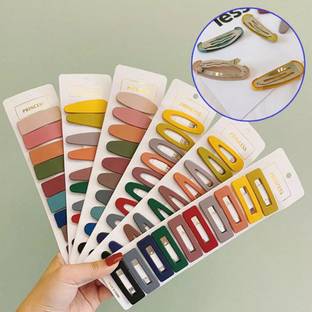 Misa Women multicolor tik tak hair clip (Pack of 10) Tic Tac Clip Hair Clip