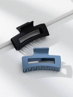 Tashi 2 Pcs Matte Rectangle Hair Claw Clips Strong Hold Hair Clips Hair Claw