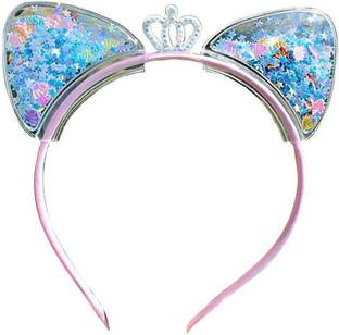 SYGA Baby Girls Cat Ears Headband (Blue Star + Shell (F10)) Head Band
