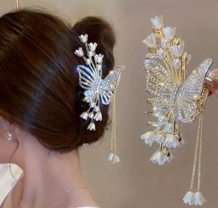 Blubby Butterfly Style Hair Clutcher Clips for Women Hair Claw