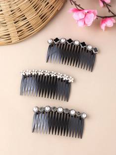 Kairangi Women Western Comb Clips for Hair for Women Set of 3 Hair Pin