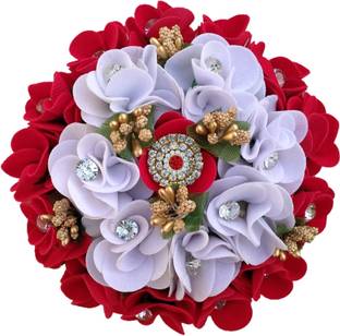 MX WOMEN HAIR STYLE Artificial Juda Bun Accessories With Stone Work Designer Juda Hair Extension Bun