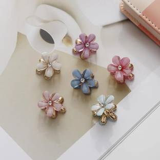 Amirah 1 Pcs Small Hair Clips Crystal Mini Flower Hair Clips Hair Decorations for Women Hair Claw