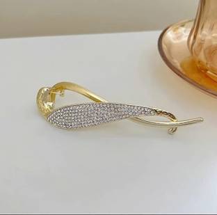 Tryzm Collection Banana Clip 1 pc Metal Hair clips Rhinestone Hair clip Hair Claw