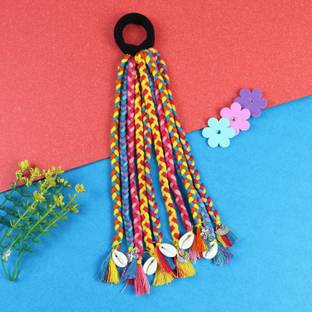 Asthetika Kids Boho Style Braided Hair Tie Rubber Band