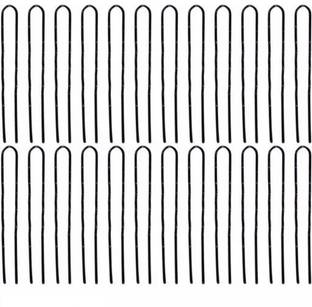 Shihen Size 8cm/3.14inch 96pcs Straight U Pin Hair Pin