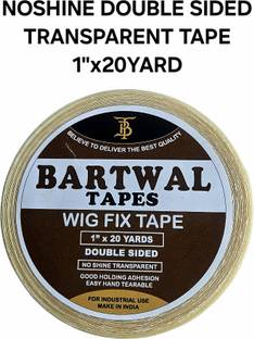 bartwal NoShine Hold Tape Roll For Hair System/Wigs Attachment (1'' -20 YDS) Hair Accessory Set