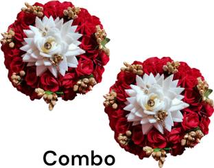 Ananya and Shubham Collection Beautiful Attractive Flower Bun Women's and Girls Bun