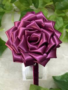 Joy's Creations Dhalia Flower HeadBand for Girls (Dark Purple) Head Band