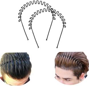 ROYALSHOP Hair band zig zag free size for boys girls men women set of 2 Hair Band