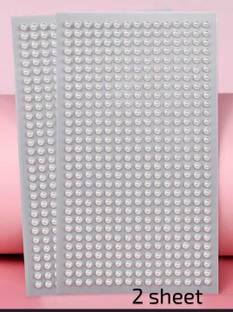 Ruhi Hair Accessories (2 sheet))for Women Hair Decoration Pearls Hair Tattoo/Sticker Hair Tattoo/Sticker