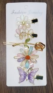 BBY2YNG MULTI DESIGN HAIR CLIPS FOR GIRLS PACK OF 5 Hair Clip