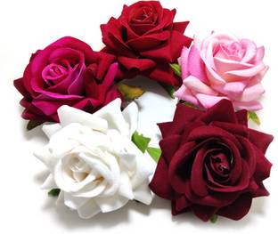 Myra Collection PREMIUM QUALITY ROSE JHUDA CLIPS PACK OF 5 Bun Clip (Multicolor) Bun Clip