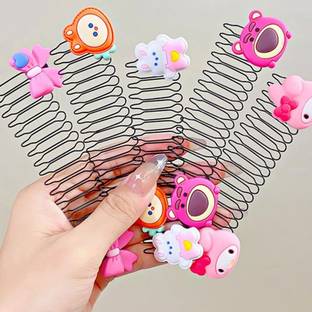 Balasundri 5Pcs/Set Hair Accessory Set for Baby Girl Spiral Hair Tie Colorful Wire Hairband Hair Pin