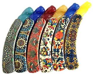 Blubby 6 Pcs Printed Banana Shape Tight Grip Hair Clutcher for Girls & Women Banana Clip
