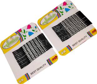 SENECIO 24Pc Shining Jari Jardoshi Twisted Rope Bobby Pin Hair Slide Clip Girls & Women Hair Pin