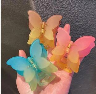 SARA butterfly hair clature for women hair claw clip 3 Pcs Hair Claw