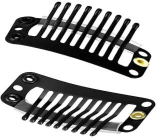ABS 2 Piece U-Shape Snap Comb Clips for patch, Hair Extension, Hair Wig Hair Clip