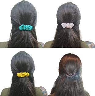 Laveni Creations Premium Satin Snail Barrette Clips Back Pin