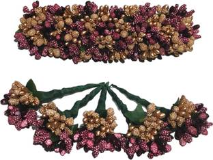 AGASTHIYAR TRADERS VJP Aarthi Floral Gajra 1 Veni pins 5 Hair Accessory Set