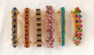 VNHANDICRAFTS KUNDAN STONE HAIR CENTER CLIP Hair Clip