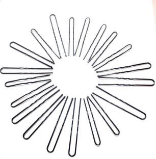 KVY COLLECTION 30 pcs Curved U Shape For Bun juda Bobby Hairpin, Clips Barrette Styling Tools Accessories for Girls & Women Hair Pin (Black) Hair Pin